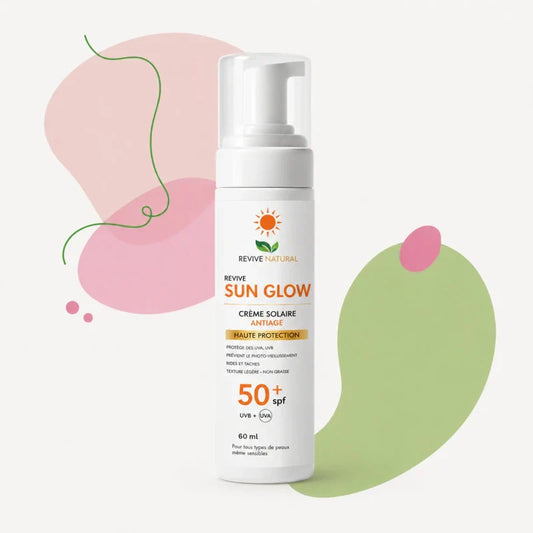 واقي شمس SPF50+ مضاد للشيخوخة – Revive Sun Glow - Revive Natural